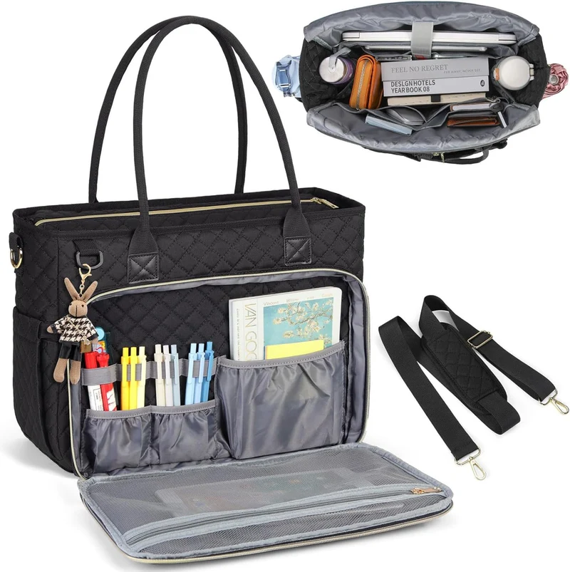 Gepolsterte Multifunktions-Handtasche mit Organizer Skanto