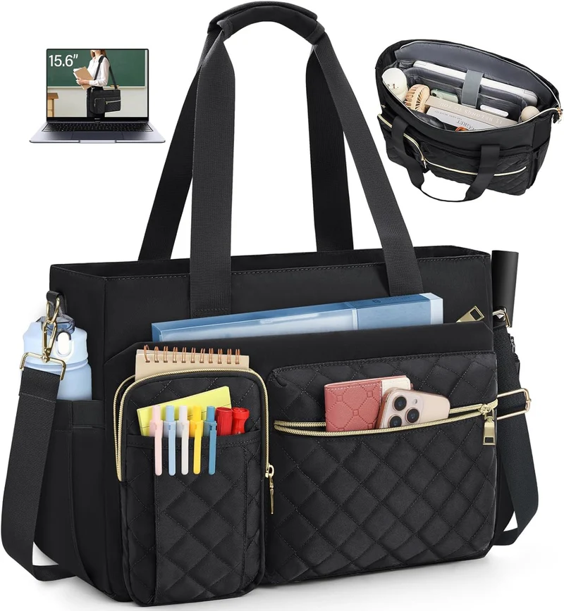 Gepolsterte Multifunktions-Handtasche mit Organizer Skanto