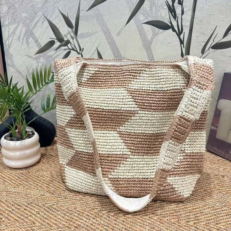 Praktische Hobo-Bag mit geometrischem Muster Skanto