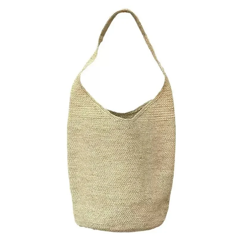 Nachhaltige Raffia-Hobo-Bag Skanto