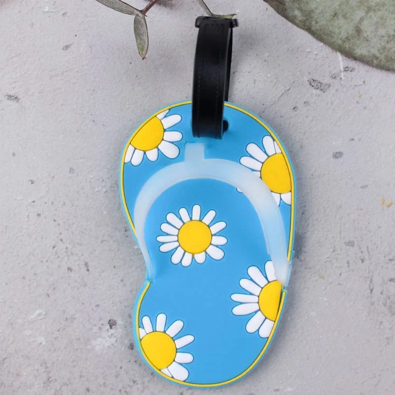 Lustiger Blumen-Flip-Flop-Gepäckanhänger Skanto