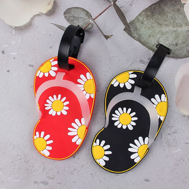 Lustiger Blumen-Flip-Flop-Gepäckanhänger Skanto