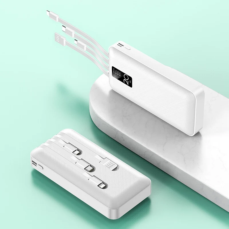 Leistungsstarke Powerbank mit integriertem Multi-Kabel Skanto