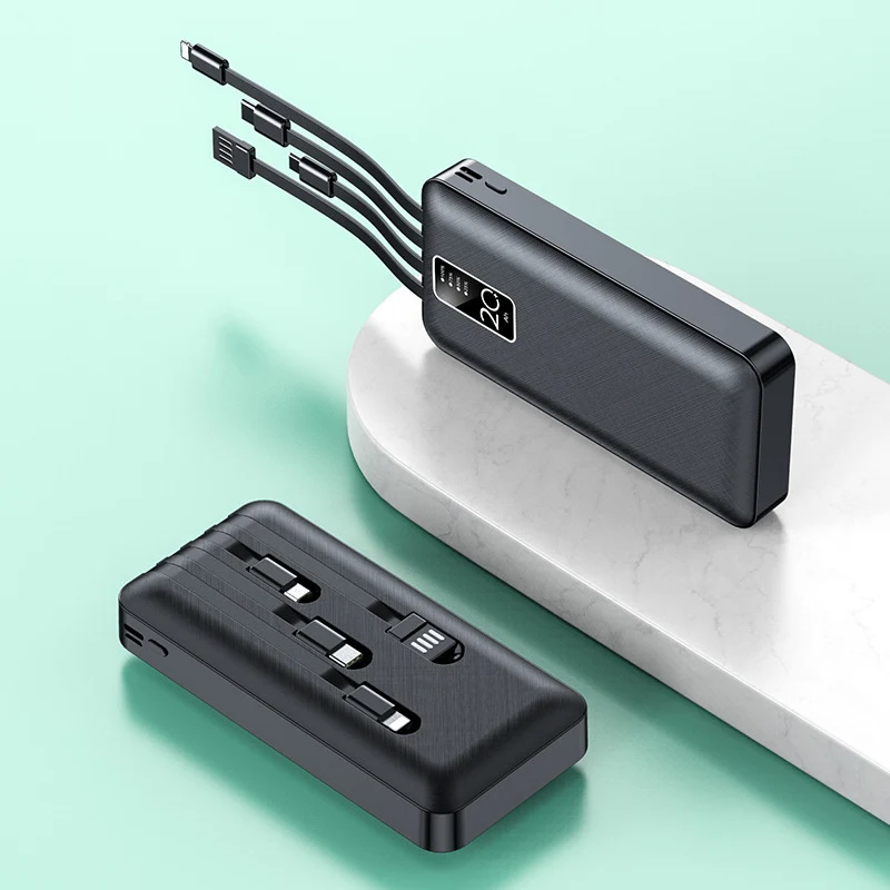 Leistungsstarke Powerbank mit integriertem Multi-Kabel Skanto