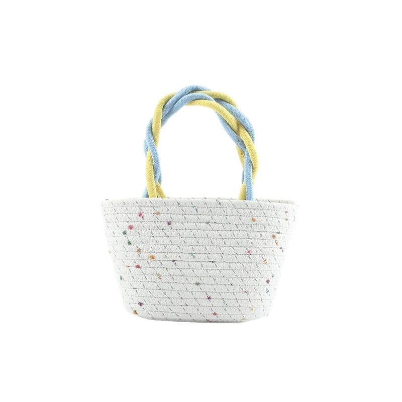 Moderne Strohtasche mit farbigen Akzenten Skanto