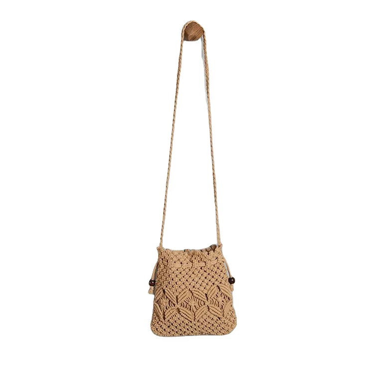 Makramee-Tasche mit verstellbarem Schultergurt Skanto