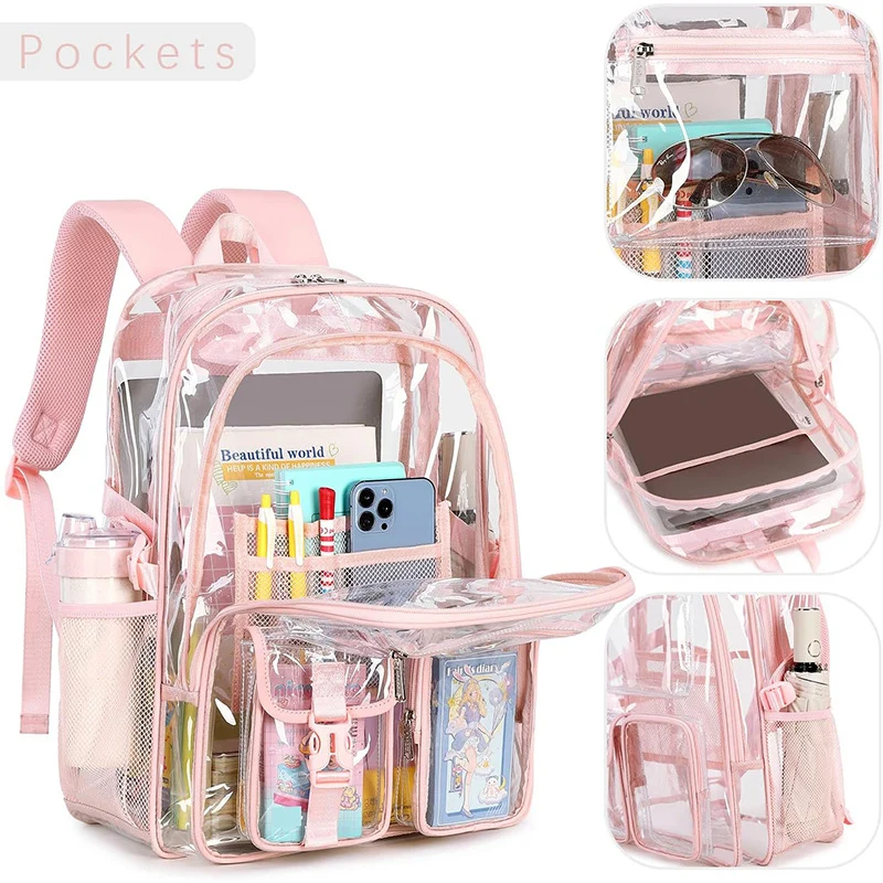 Transparenter multifunktionaler Schulrucksack Skanto