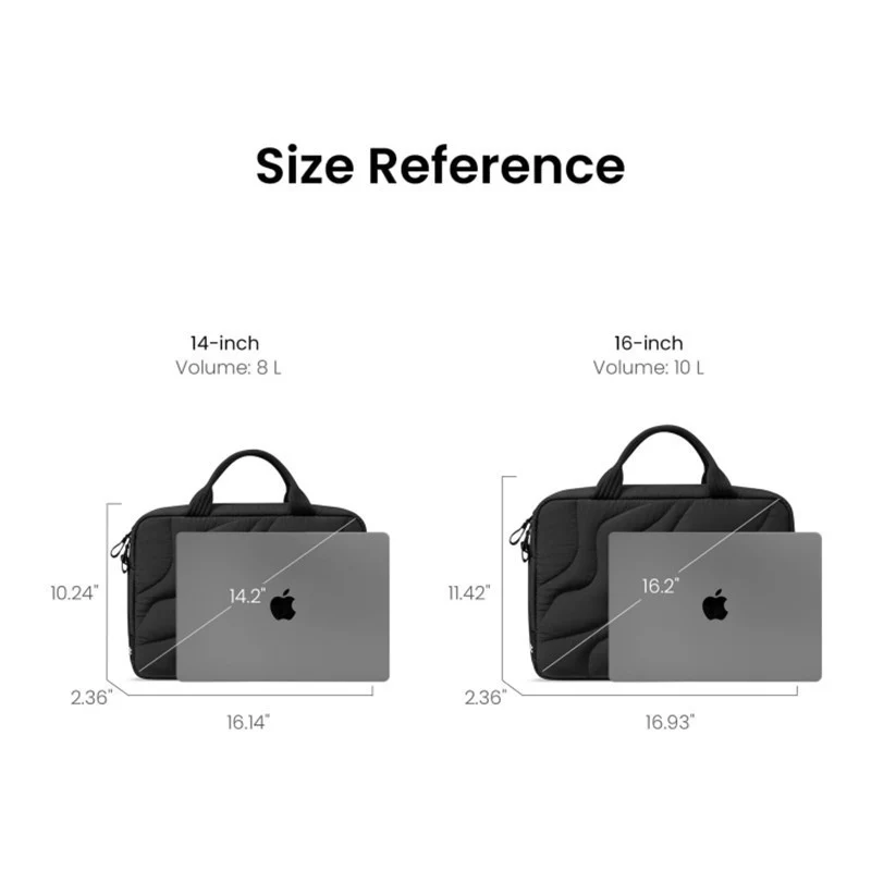 Gepolsterte Laptoptasche mit elegantem Wellenmuster Skanto