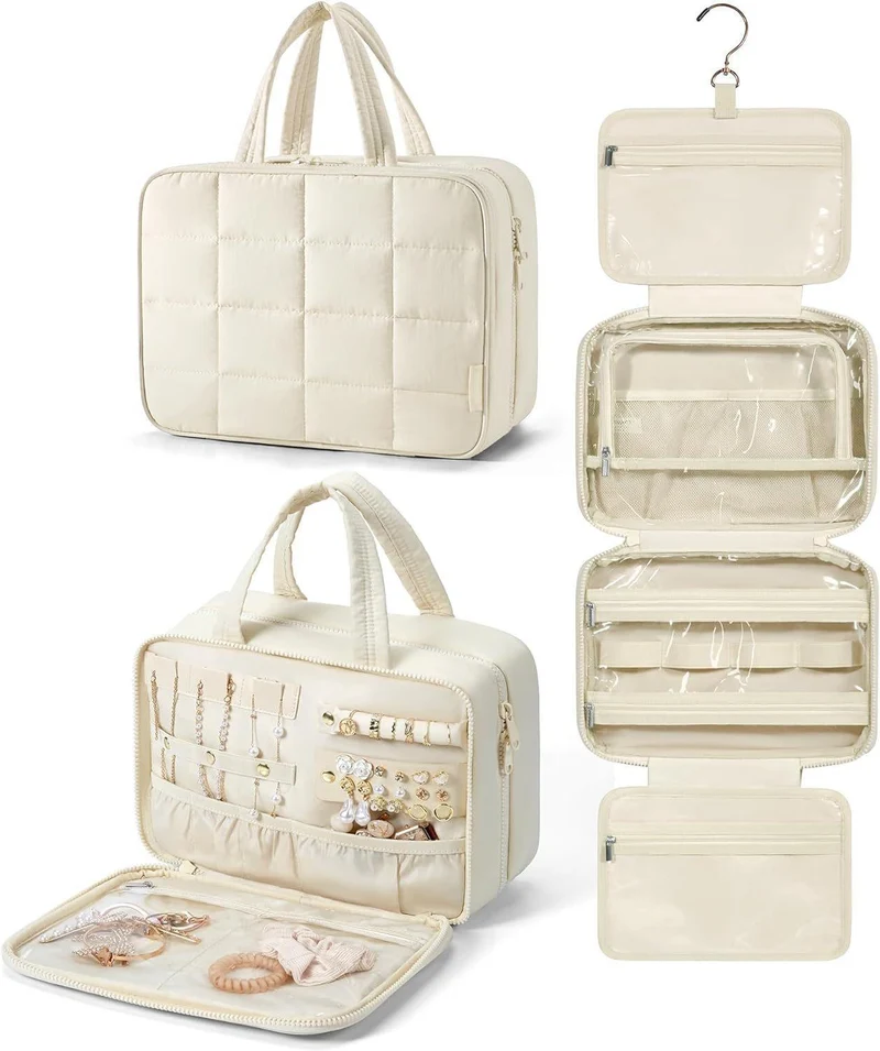 Gepolsterte Kosmetik-Organizer-Tasche mit praktischem Aufhängesystem Skanto