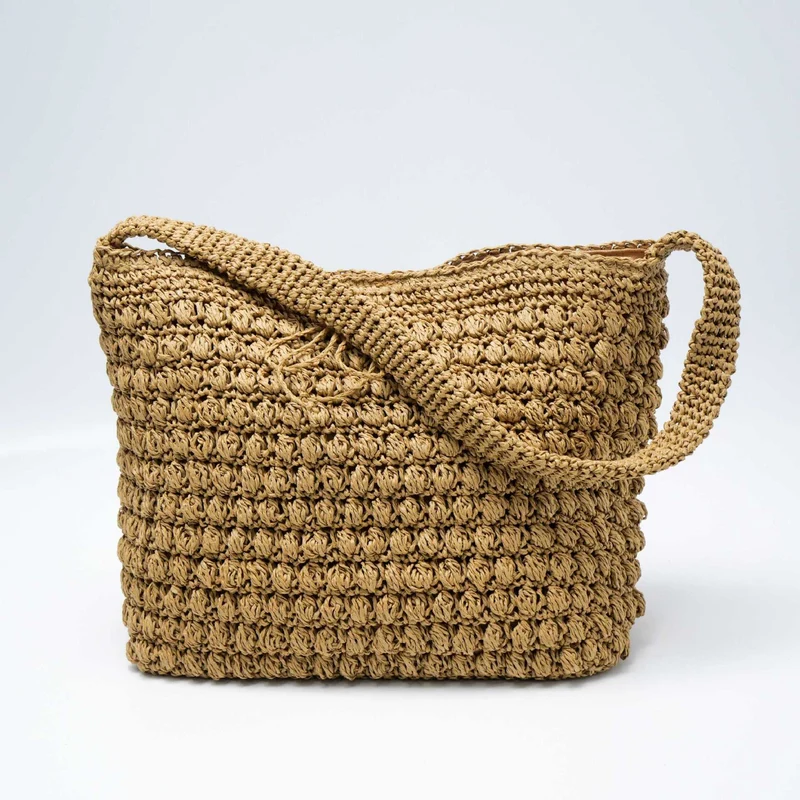 Moderner Makramee-Shopper Skanto