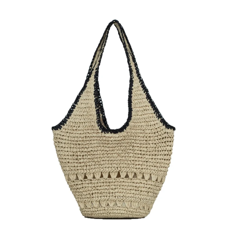 Handgemachte Strohtasche mit raffiniertem Design Skanto