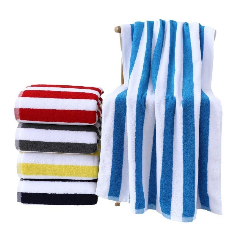 Hochwertiges Frottee-Badetuch mit intensivem Streifenmuster Skanto