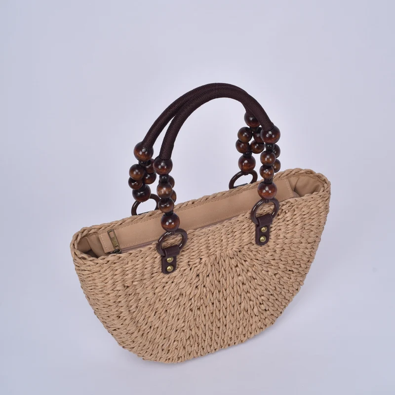Elegante Stroh-Handtasche Skanto