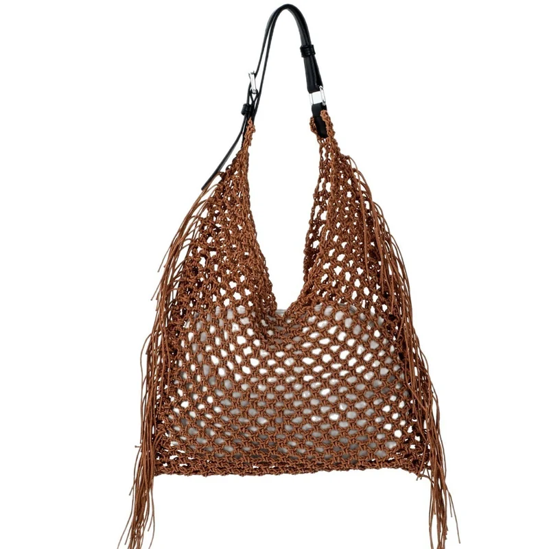 Trendige, handgemachte Netztasche Skanto