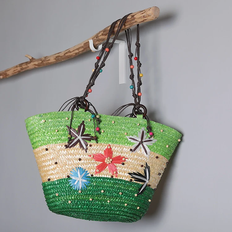 Strandtasche mit farbenfrohem Blumenmuster Skanto