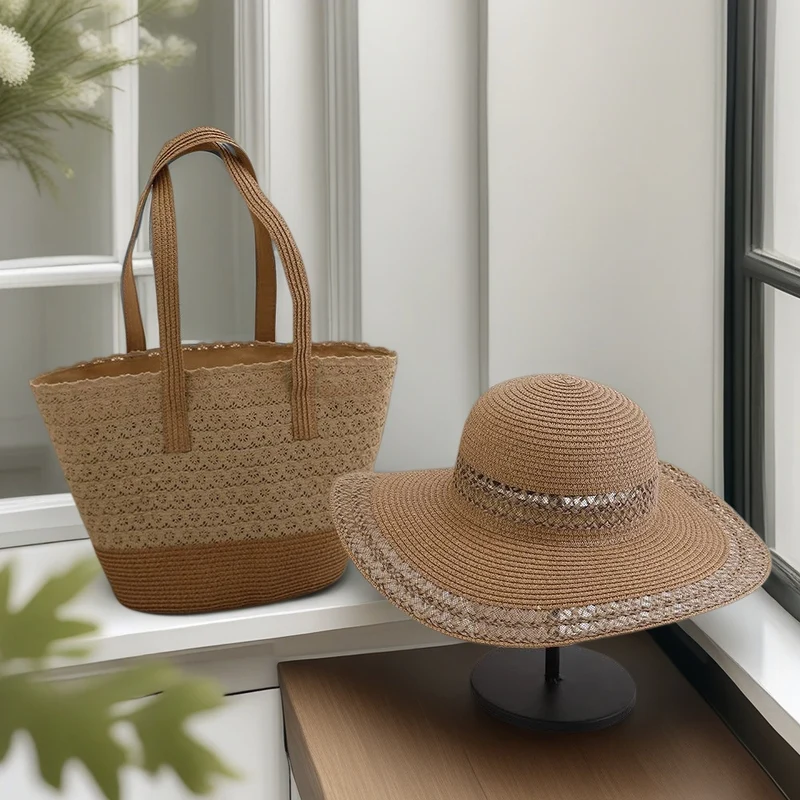 Strandtasche und Sonnenhut Skanto