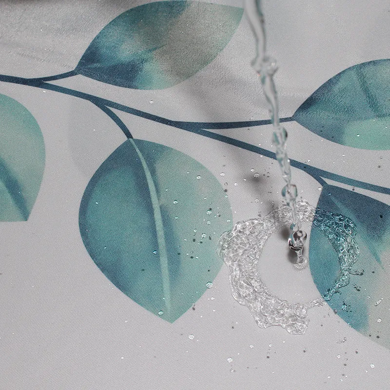 Duschvorhang mit botanischem Motiv für Damen Skanto