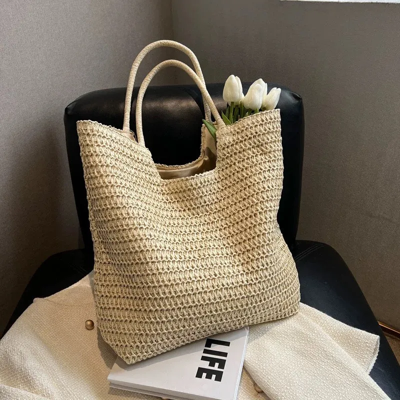 Entspannte Makramee-Strandtasche Skanto
