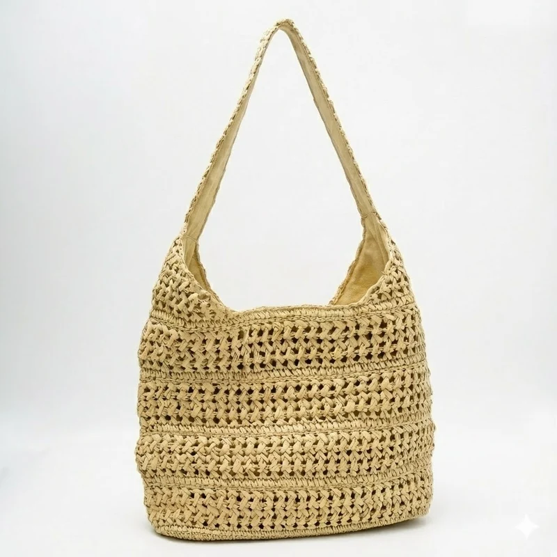 Hobo Bag aus handgeknüpftem Material Skanto
