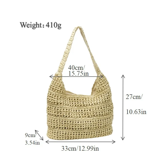 Hobo Bag aus handgeknüpftem Material Skanto