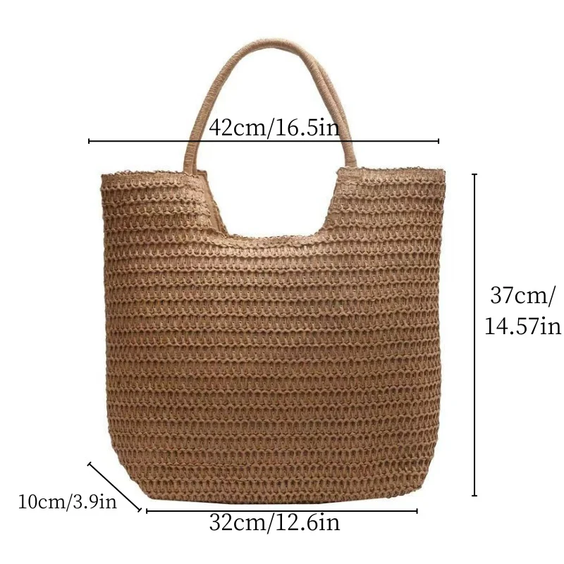 Handtasche aus natürlichem Flechtmaterial mit modernen Details Skanto