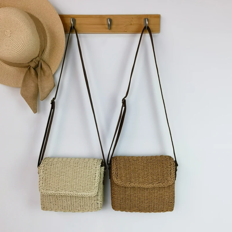 Stylische Rattan-Umhängetasche Skanto
