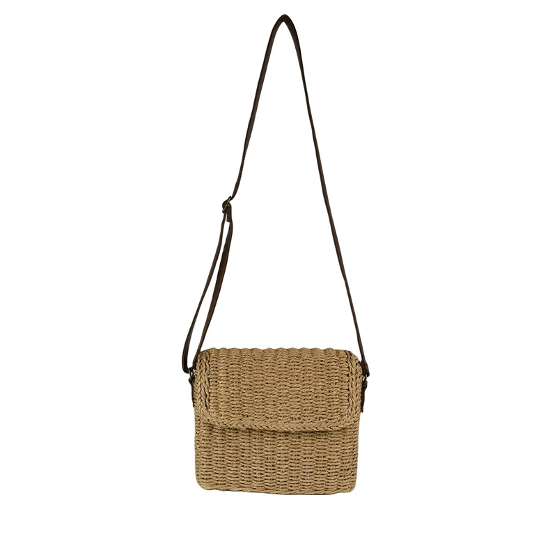 Stylische Rattan-Umhängetasche Skanto