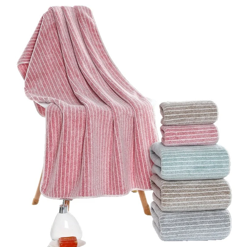 Frottierhandtuch-Set mit luxuriösem Streifenmuster Skanto