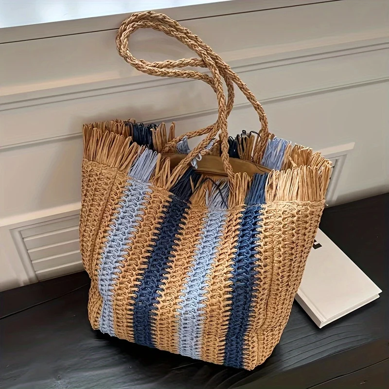 Geflochtene Handtasche aus Naturmaterial Skanto