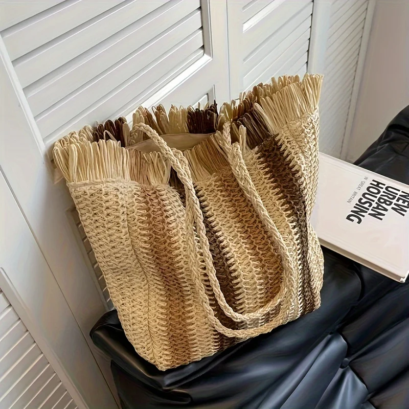 Geflochtene Handtasche aus Naturmaterial Skanto