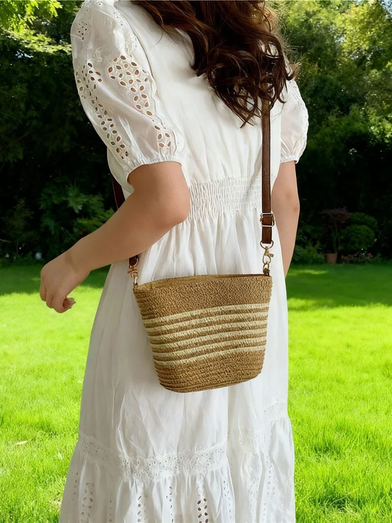 Handgemachte Schultertasche im Boho-Stil Skanto