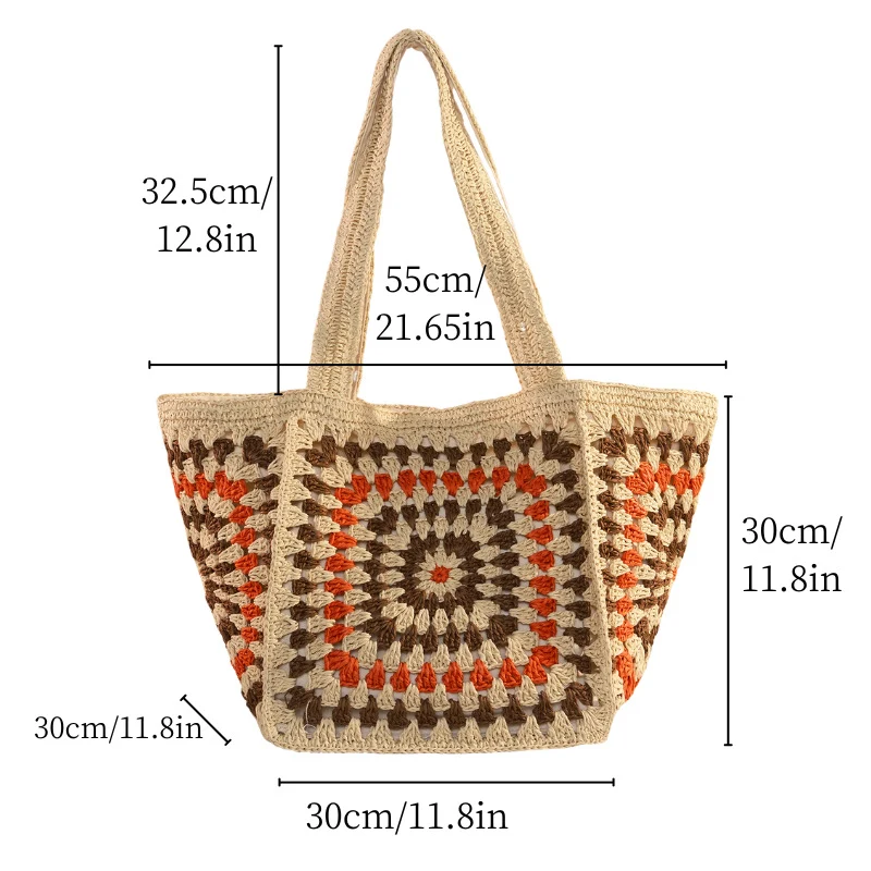 Handgestrickte Markttasche Skanto