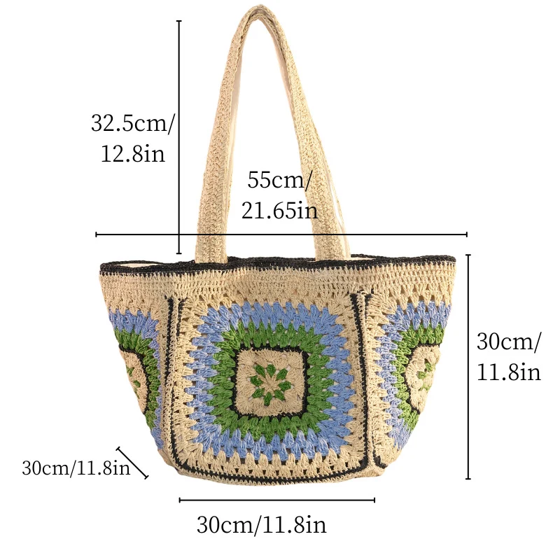 Handgestrickte Markttasche Skanto