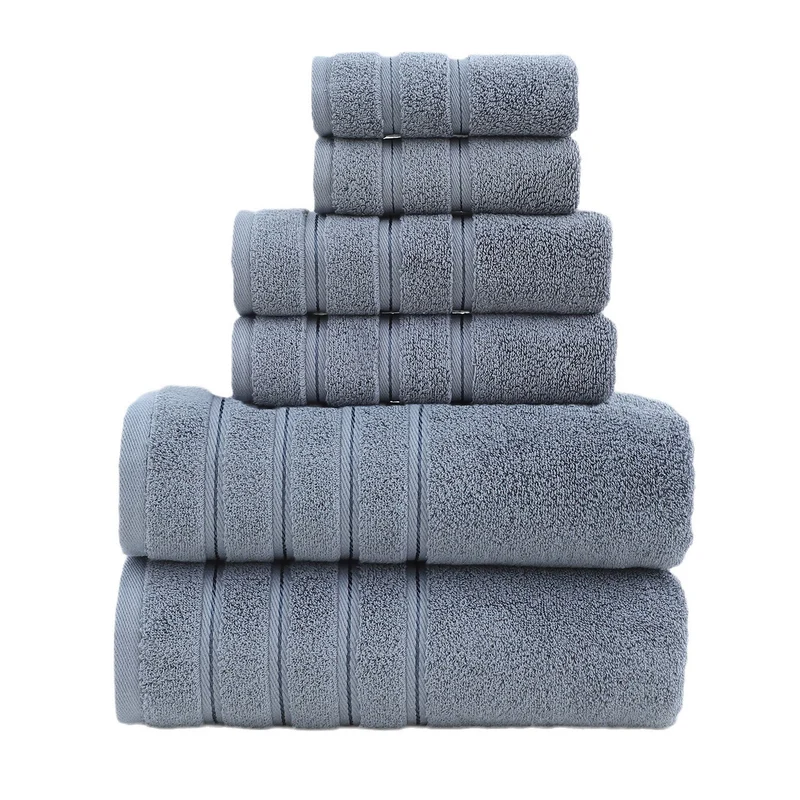Baumwoll-Strandtuch-Set mit extra hoher Saugfähigkeit Skanto