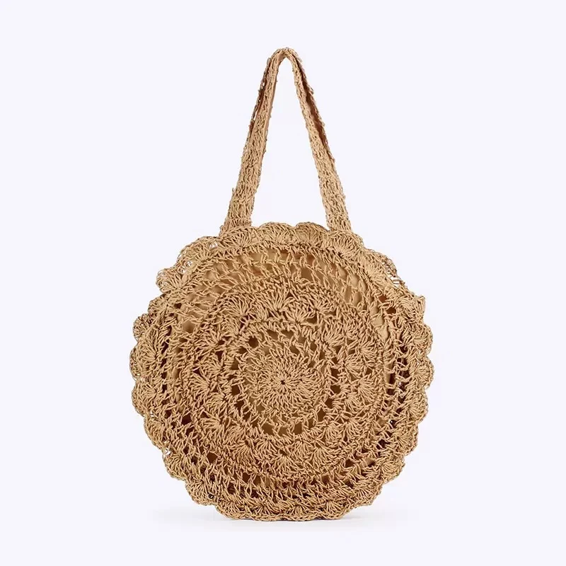 Handgehäkelte Rundtasche im Boho-Design Skanto