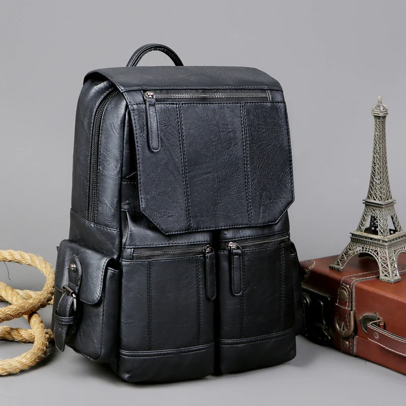 Vintage-Lederrucksack Skanto