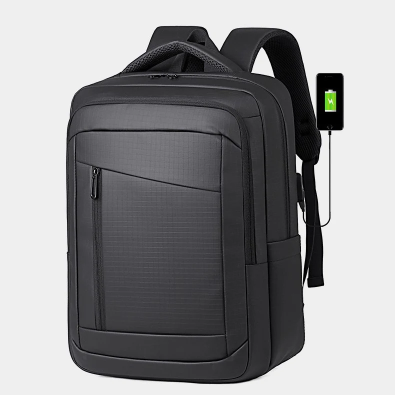 Rucksack mit erweiterbarem Fächersystem und atmungsaktivem Rücken Skanto