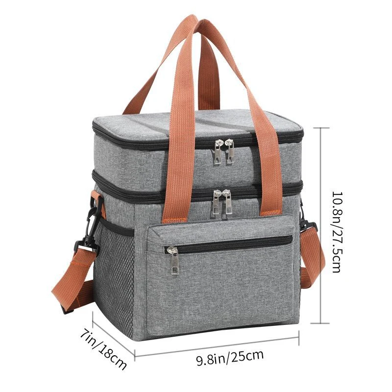 Isolierte Picknick- und Lunchtasche mit Doppelfach Skanto