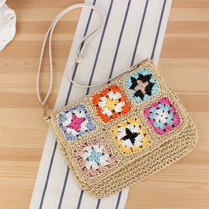 Umhängetasche im fröhlichen Patchwork-Stil Skanto