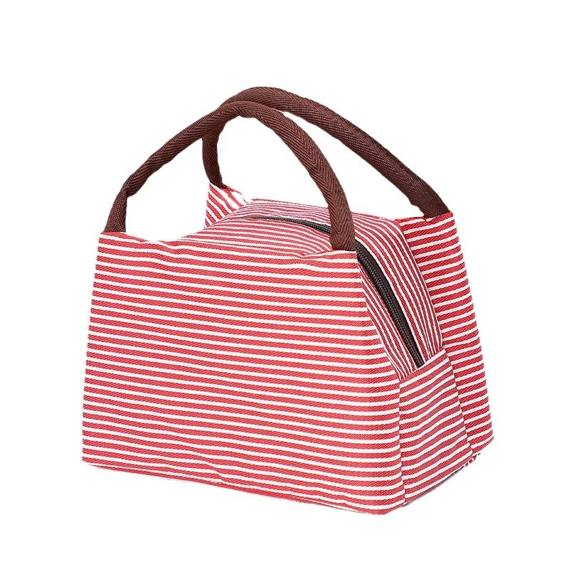 Isolierte Lunchtasche mit elegantem Streifenmuster Skanto