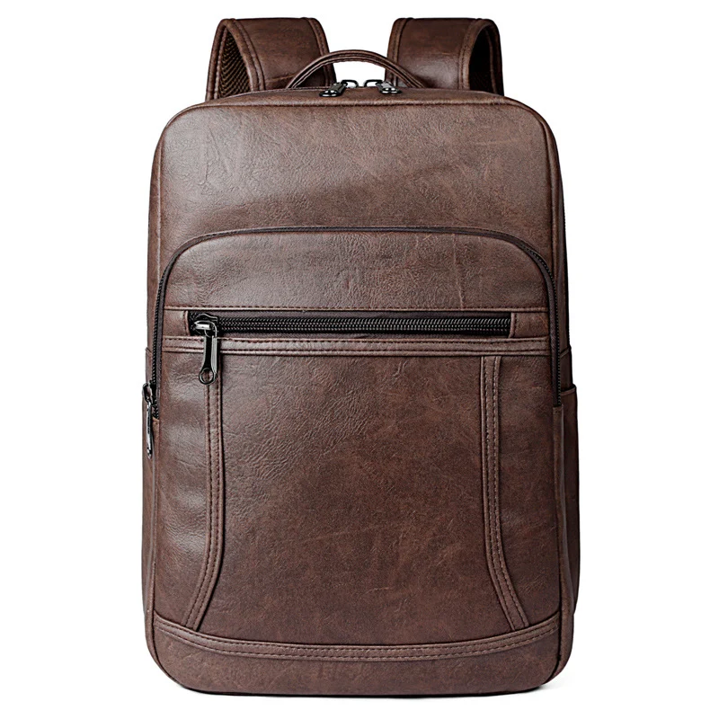 Eleganter Kunstleder-Rucksack mit mehreren Taschen Skanto