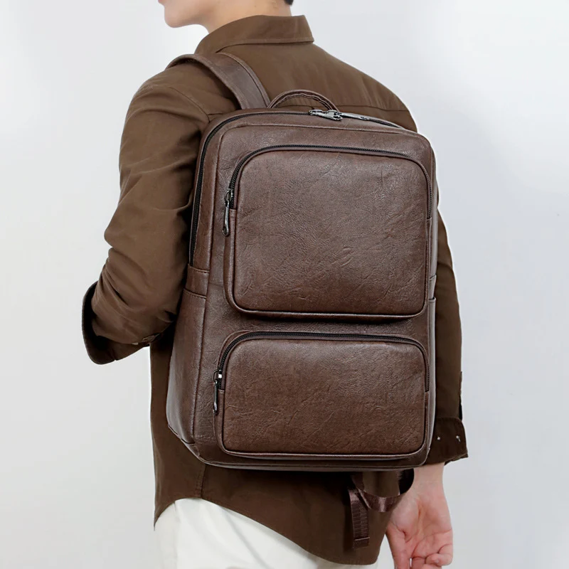 Business-Rucksack aus hochwertigem Kunstleder mit ergonomischen Trägern Skanto