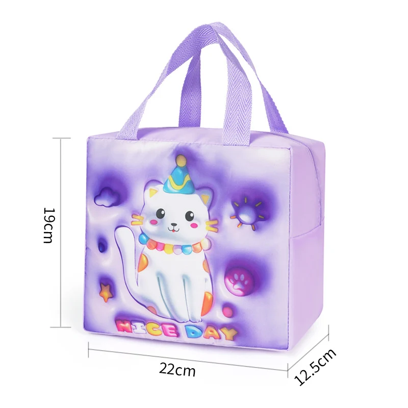 Kühltasche mit verspieltem Katzenmotiv Skanto