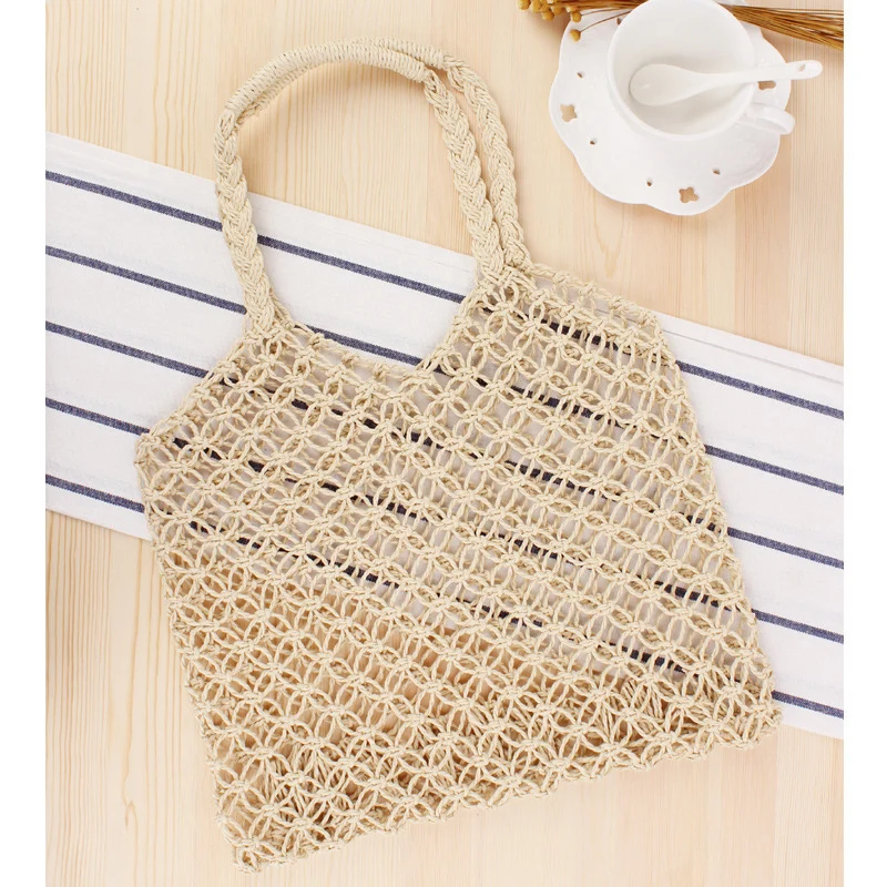Moderne Netztasche aus Naturmaterialien Skanto