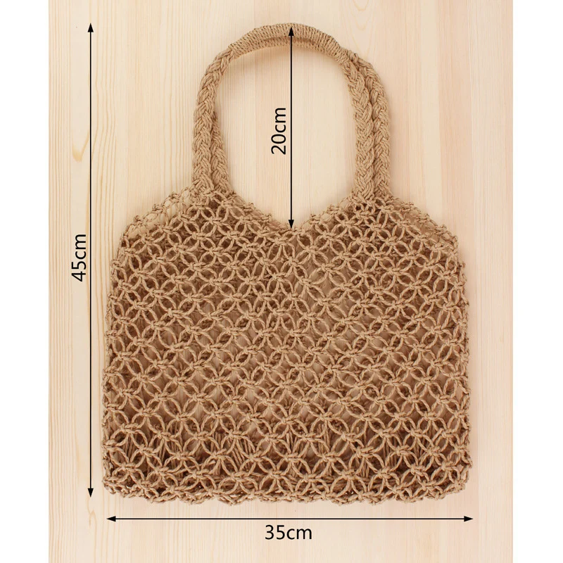Moderne Netztasche aus Naturmaterialien Skanto