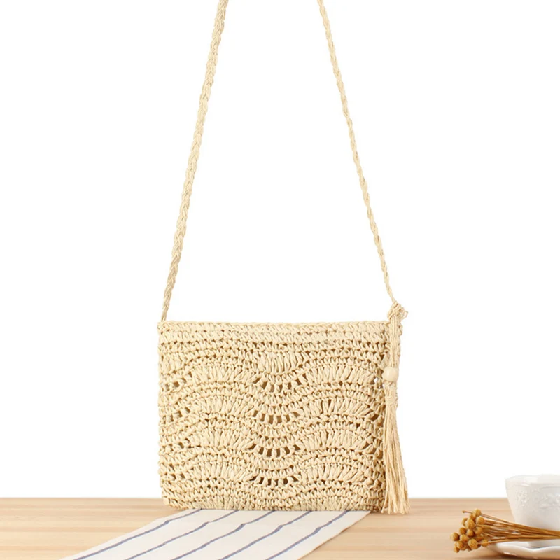 Makramee-Handtasche mit Fransen-Detail Skanto