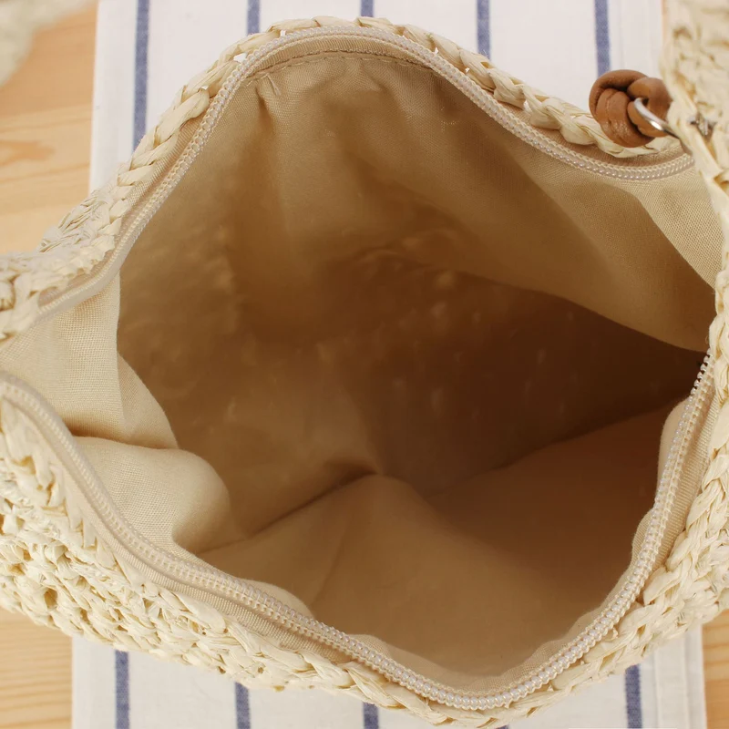 Handgeknüpfte Umhängetasche aus Naturmaterial Skanto