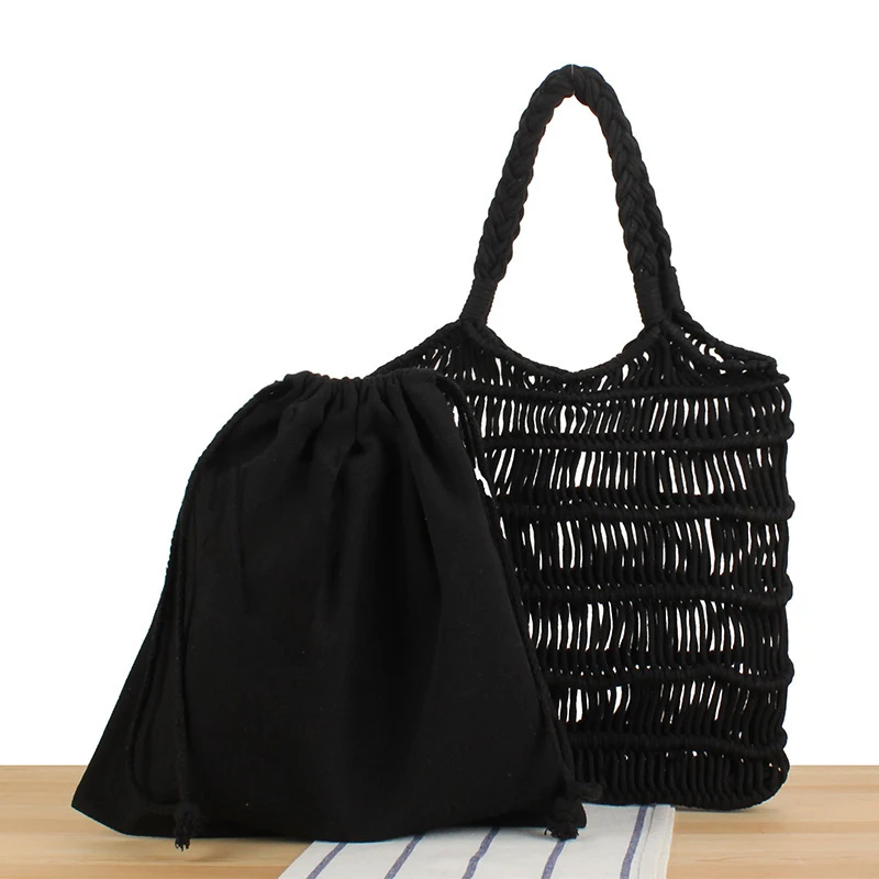 Geflochtene Tragetasche mit Innentasche Skanto