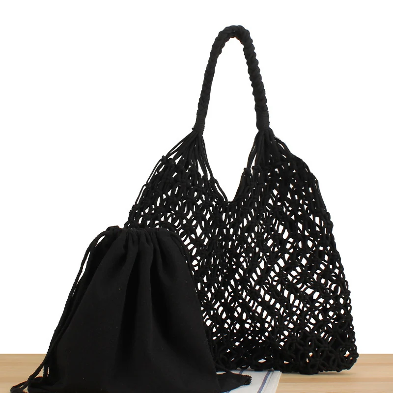 Handtasche aus robustem handgeknüpftem Netzmaterial Skanto
