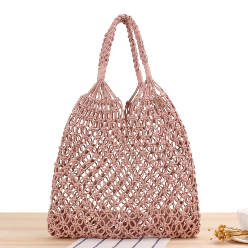 Handtasche aus robustem handgeknüpftem Netzmaterial Skanto